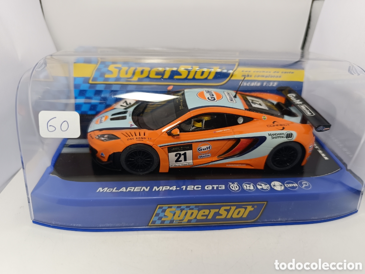 Scalextric: SUPERSLOT MCLAREN MP4 12C GT3 GULF LIVERY H3287