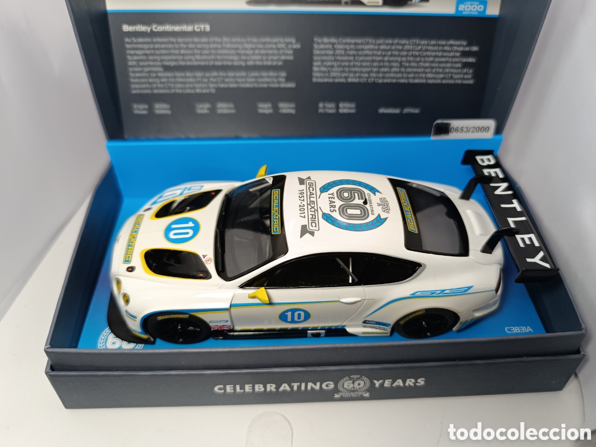 Scalextric: SCALEXTRIC UK BENTLEY CONTINENTAL GT3 60 ANIVERSARIO C3831A
