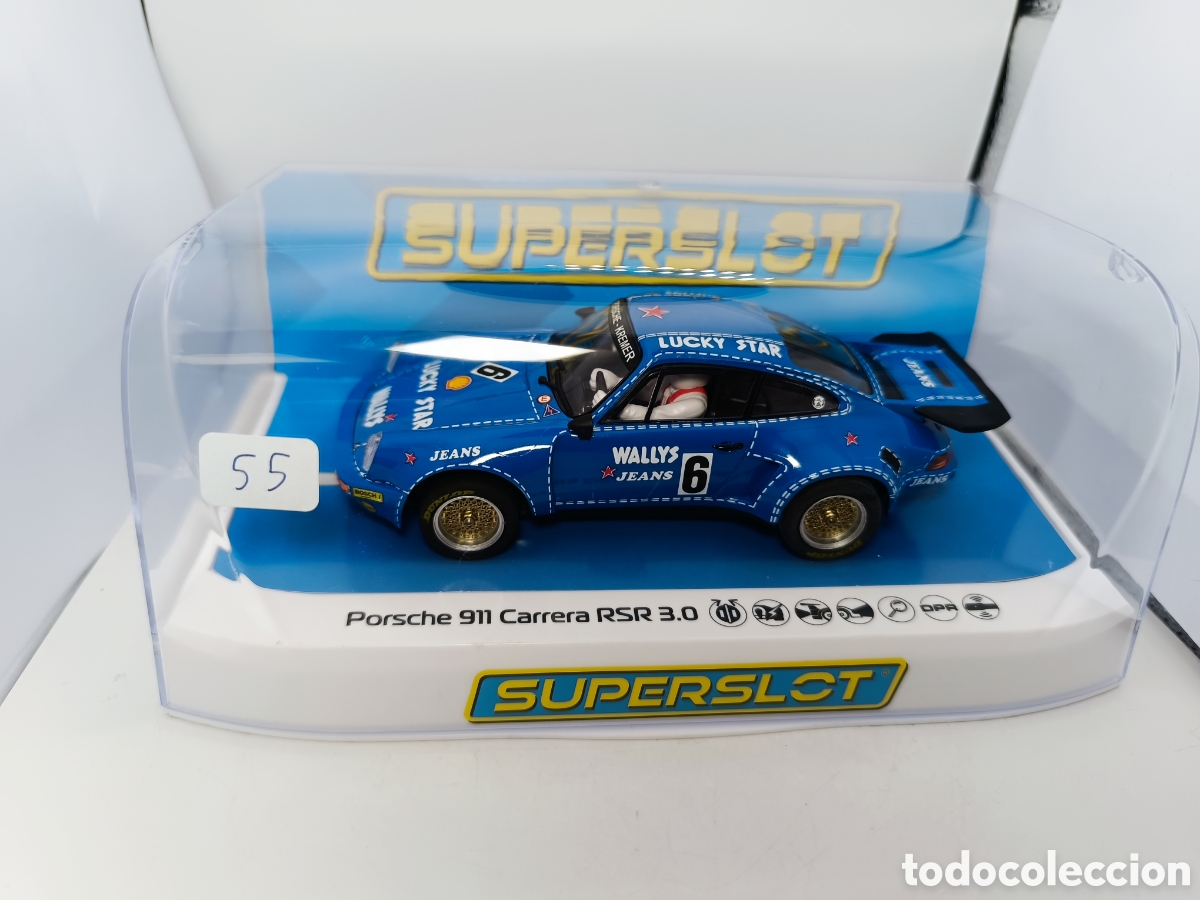 Scalextric: SUPERSLOT PORSCHE 911 CARRERA RSR 3.0 WALLYS JEANS H4398