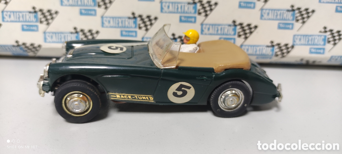Scalextric: AUSTIN HEALEY 3000 VERDE RACE TUNED SCALEXTRIC TRIANG NO EXIN