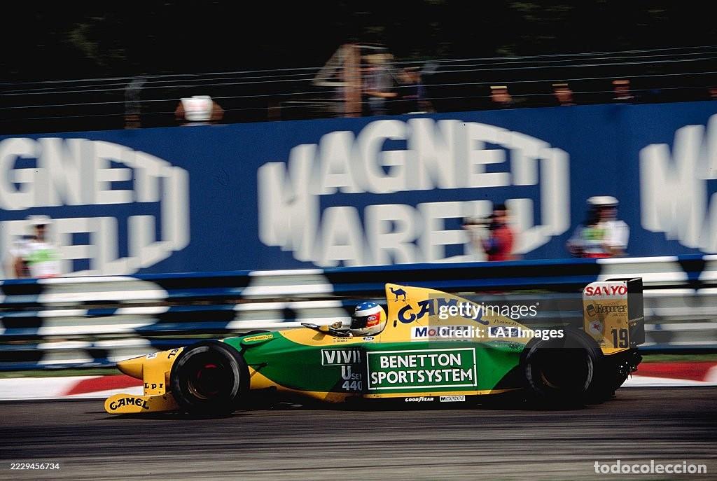 Scalextric: Scalextric Benetton B192 Camel / Mobil 1 n#19 Michael Schumacher primera victoria F1
