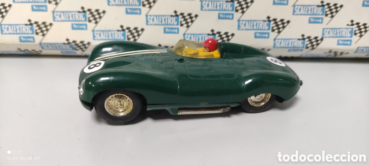 Scalextric: JAGUAR D TYPE RACE TUNED VERDE SCALEXTRIC TRIANG NO EXIN