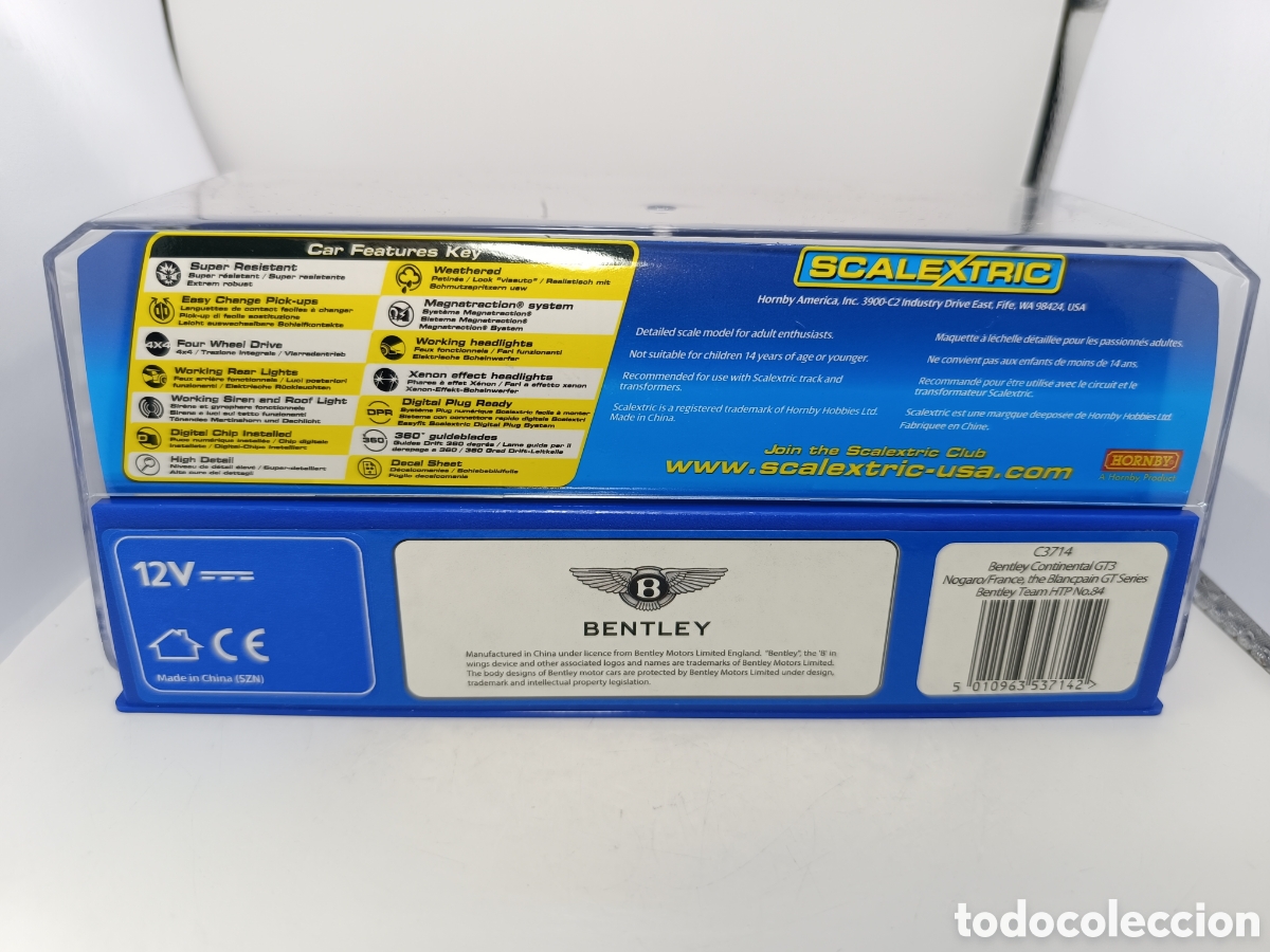 Scalextric: SCALEXTRIC BENTLEY CONTINENTAL GT3 HTP C3714 - Foto 2