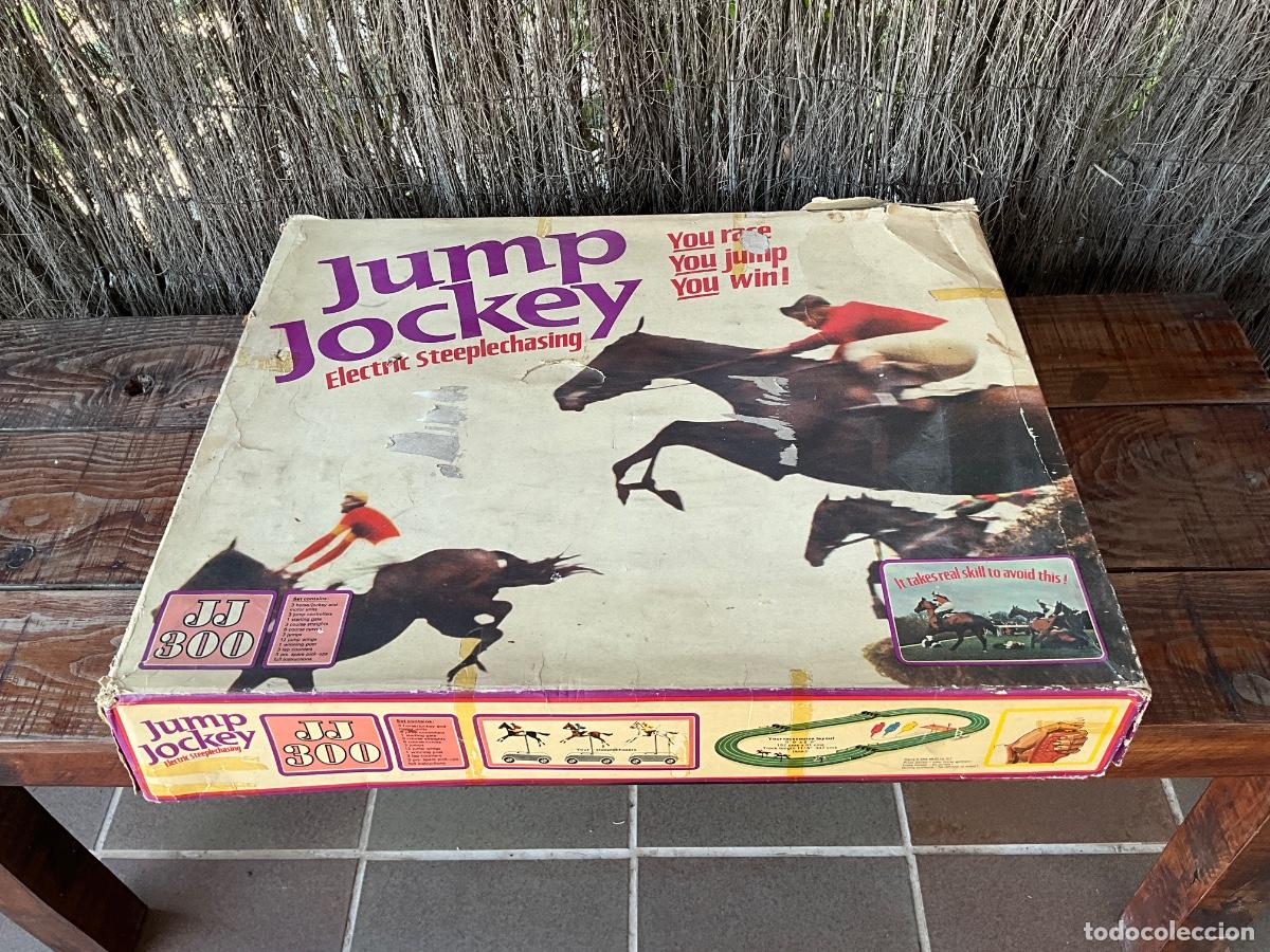 Scalextric: RAR&Iacute;SIMO SCALEXTRIC - TRIANG SET JUMP JOCKEY JJ300- CARRERAS DE CABALLOS A&Ntilde;OS 60/70 - ESCASO CARRAE