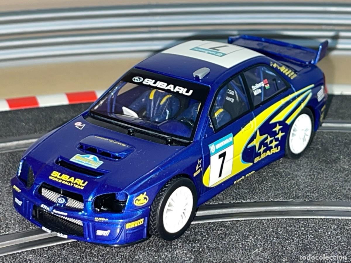 Scalextric: 101- Scalextric Superslot Hornby SUBARU IMPREZA WRC Rallye Suecia #7 Solberg Mills slot 1:32 scx