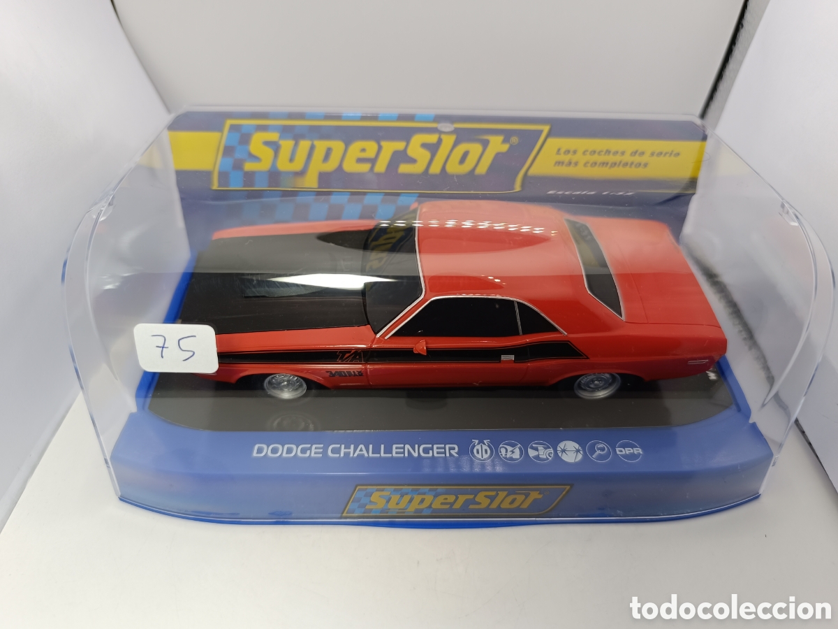 Scalextric: Scalextric Dodge Challenger 340 six pak red black c1405