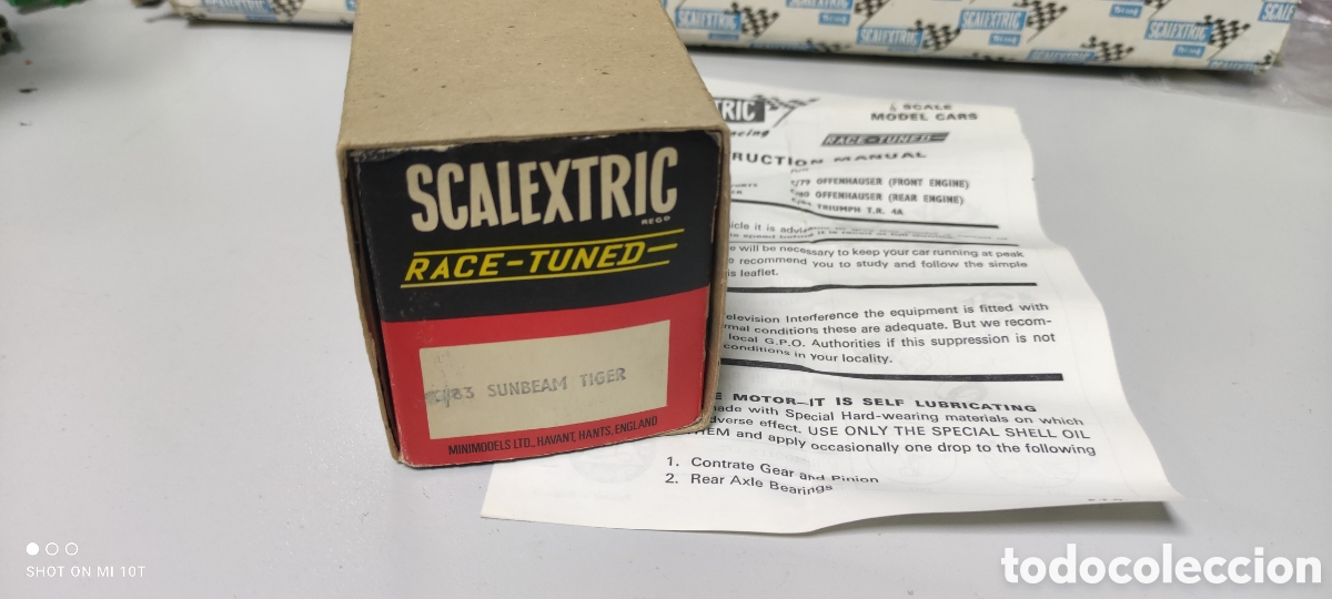 Scalextric: CAJA ORIGINAL SUNBEAM TIGER SCALEXTRIC TRIANG NO EXIN