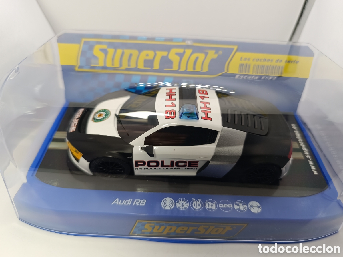 Scalextric: SUPERSLOT AUDI R8 POLICE CAR H3932
