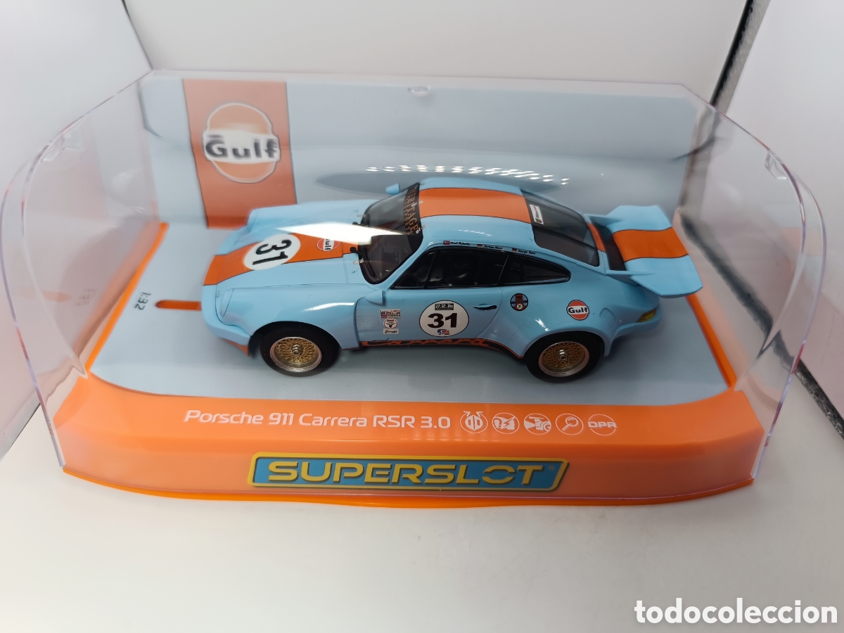 Scalextric: SUPERSLOT PORSCHE 911 CARRERA RSR 3.0 GULF EDITION H4304