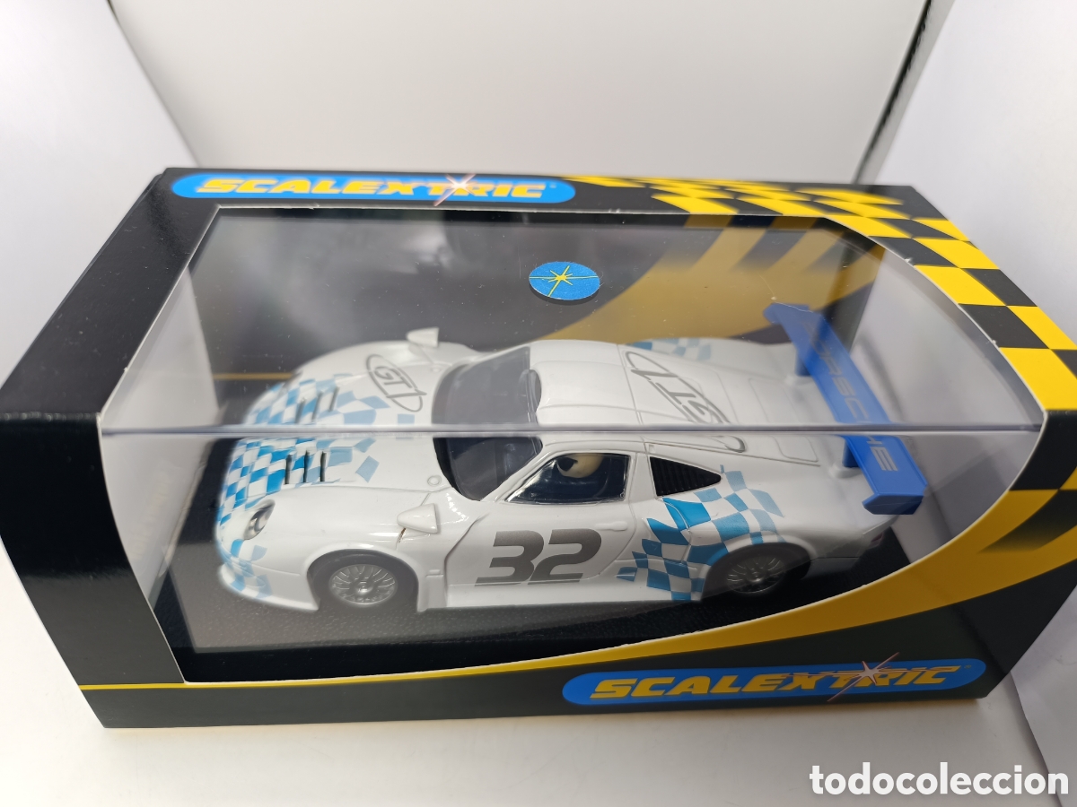 Scalextric: SCALEXTRIC PORSCHE 911 GT1 TOYS R'US WHITE N.32 C2535