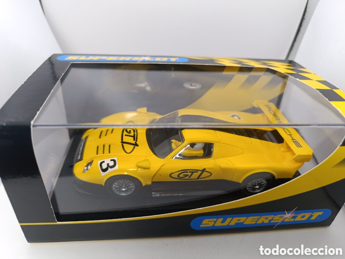 Scalextric: SCALEXTRIC UK PORSCHE 911 GT1 INDEX YELLOW N.3 C2422