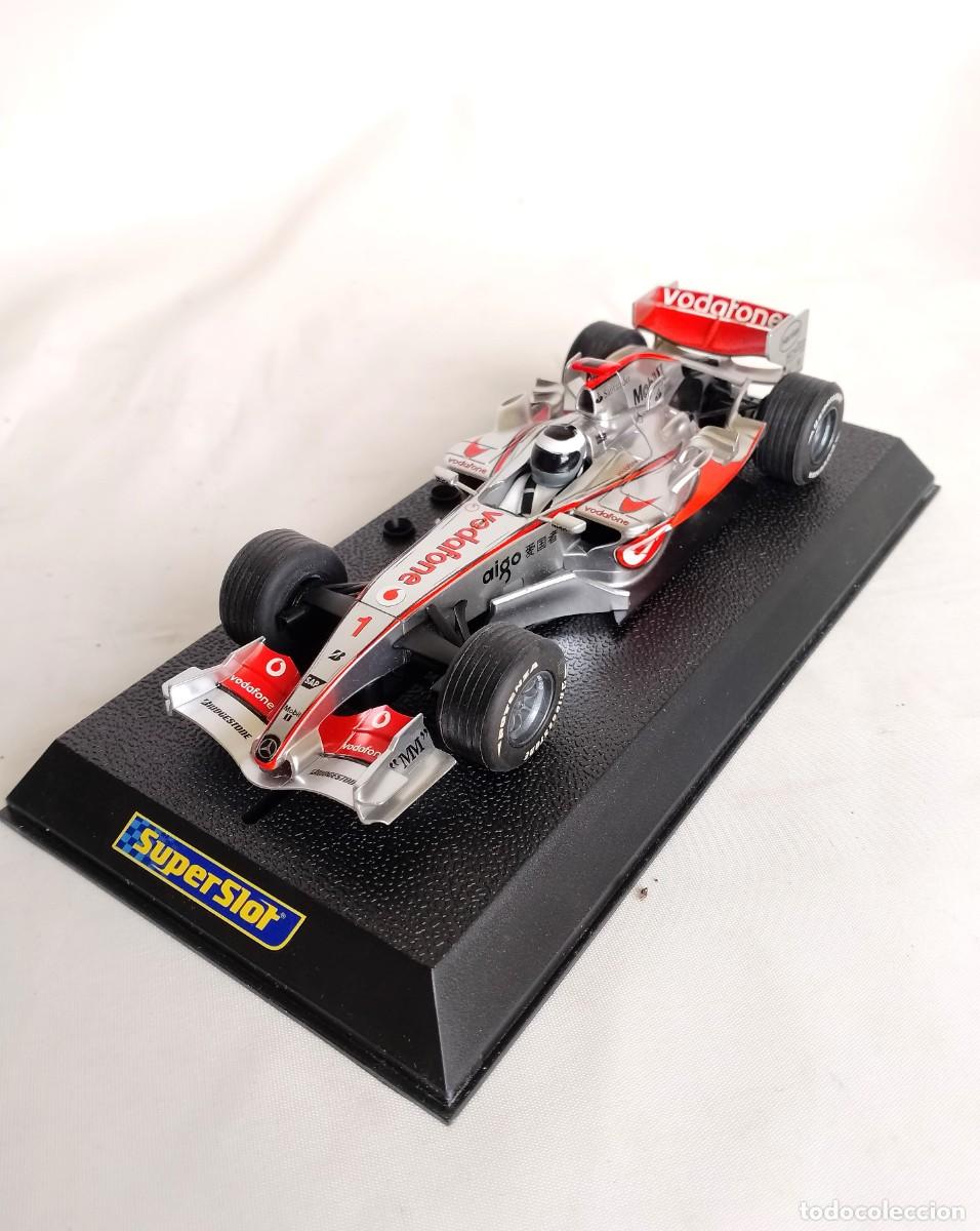 Scalextric: SUPERSLOT, McLAREN MERCEDES F1 ALONSO H2806. COCHE EXPOSICI&Oacute;N SIN MOTOR.