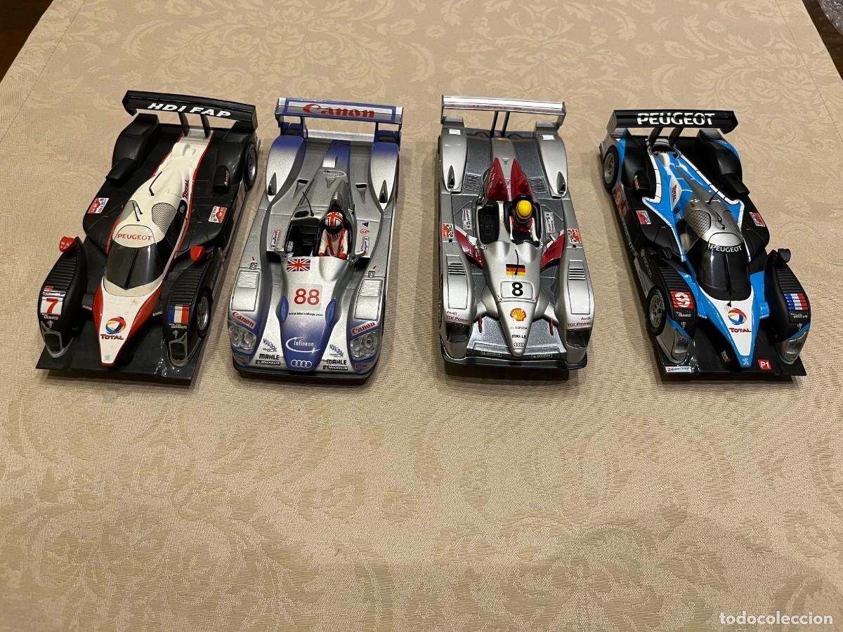 Scalextric: LOTE DE 4 COCHES SCALEXTRIC: PEUGEOT 908 - AUDI R10 - AUDI R8 - PEUGEOT 908