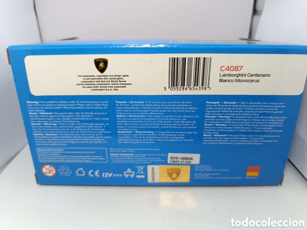 Scalextric: SCALEXTRIC LAMBORGHINI CENTENARIO BIANCO MONOCERUS C4087 - Foto 2