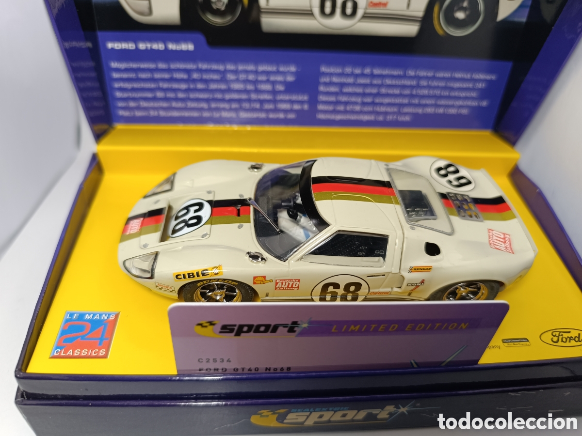 Scalextric: SCALEXTRIC UK FORD GT40 1969 KELLENERS JOEST N.68 C2534A