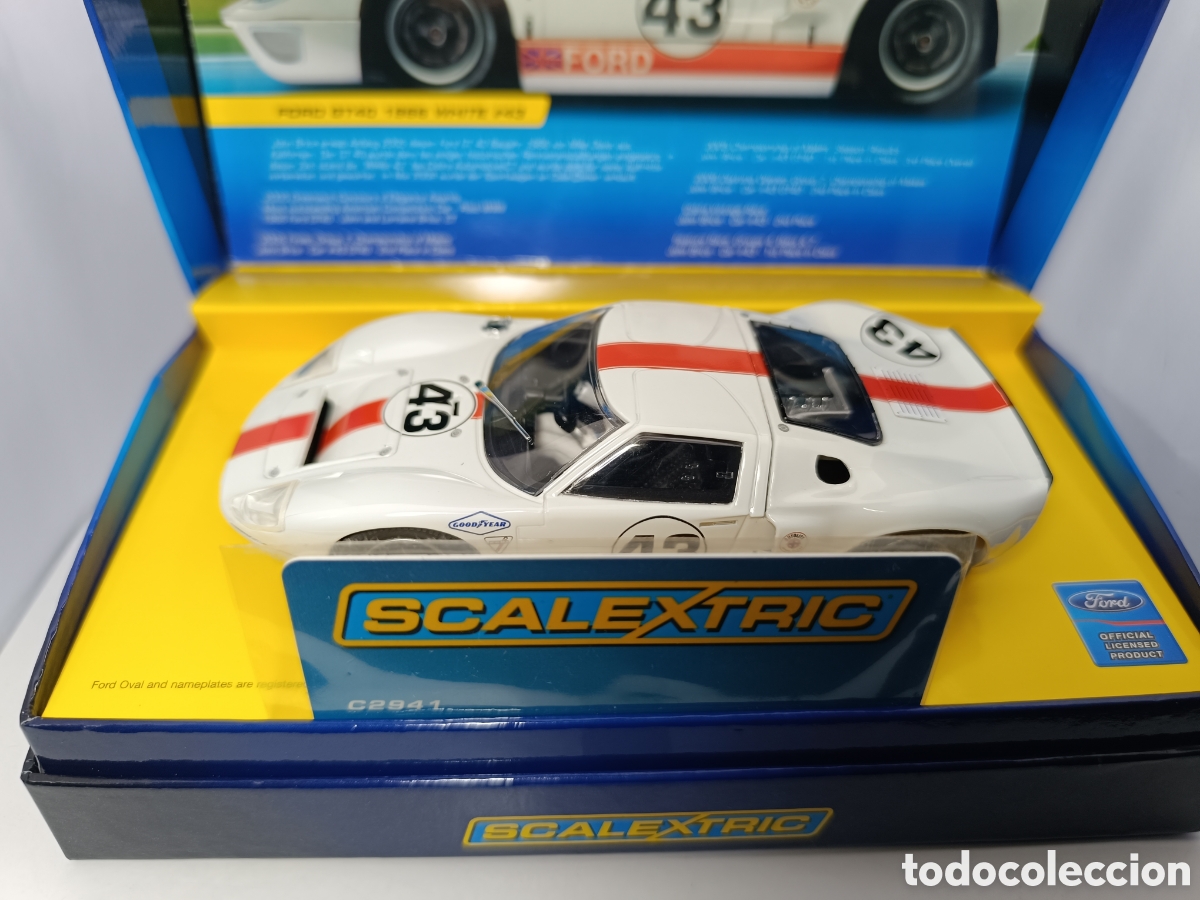 Scalextric: SCALEXTRIC UK FORD GT40 LE MANS 1966 WHITE N.43 C2941A