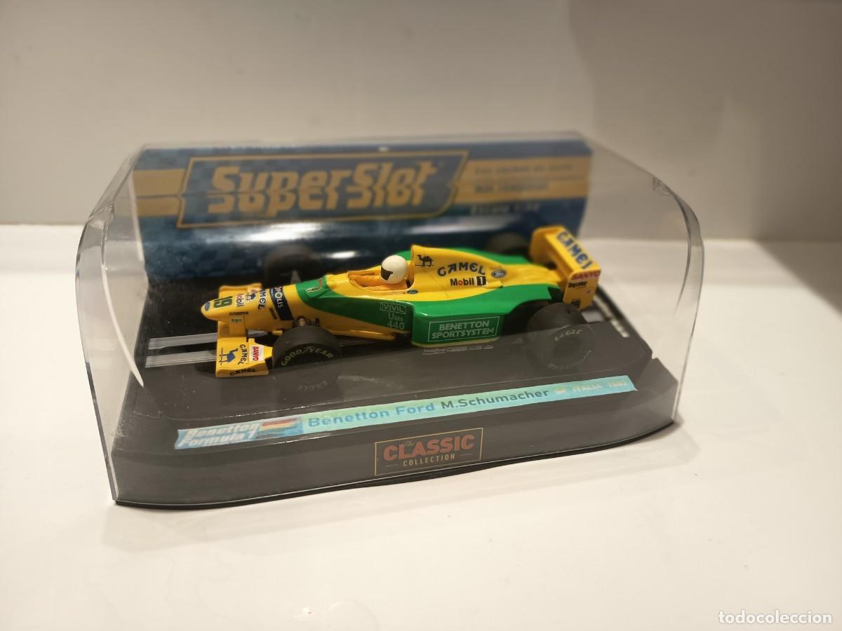 Scalextric: Scalextric Benetton B192 Camel / Mobil 1 n#19 Michael Schumacher primera victoria F1