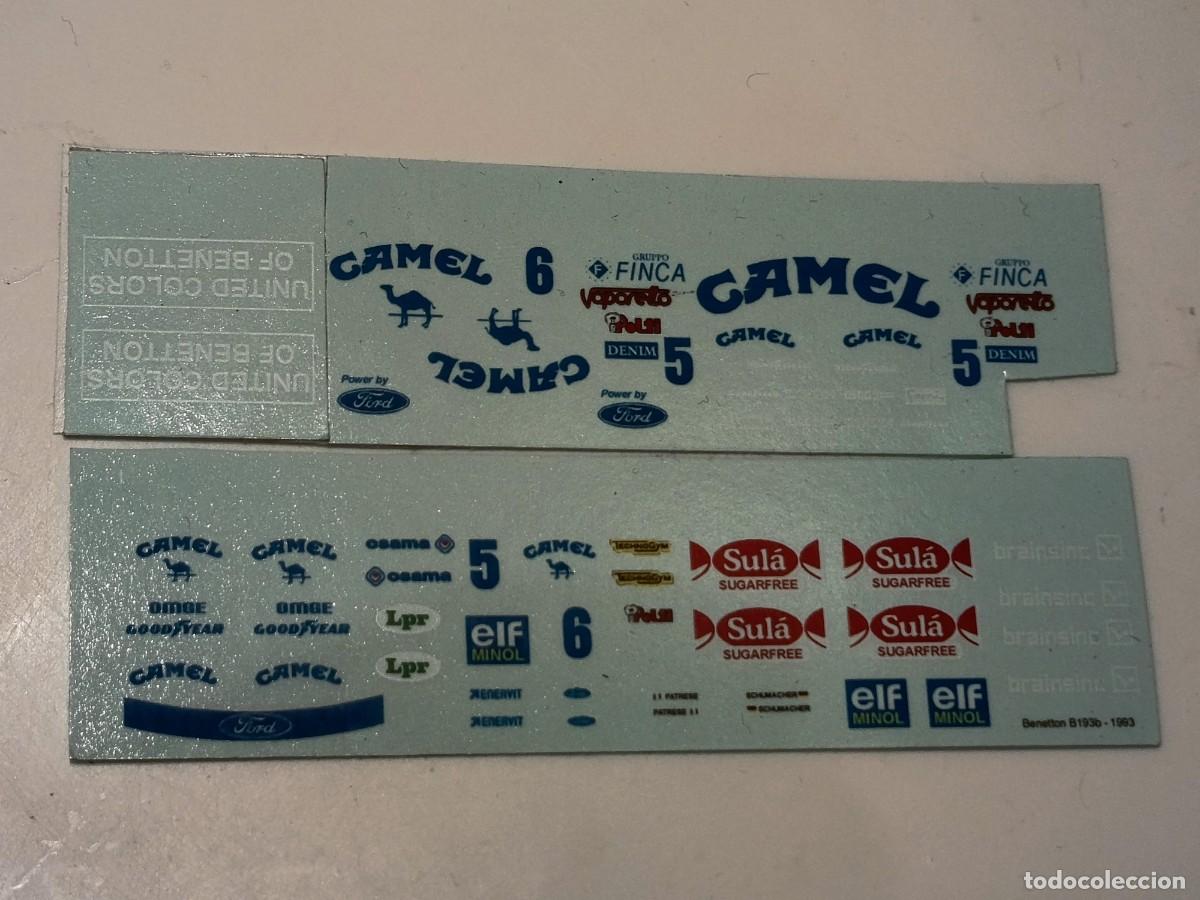 Scalextric: Calcas al agua F1 Benetton B193 Michael Schumacher 1993