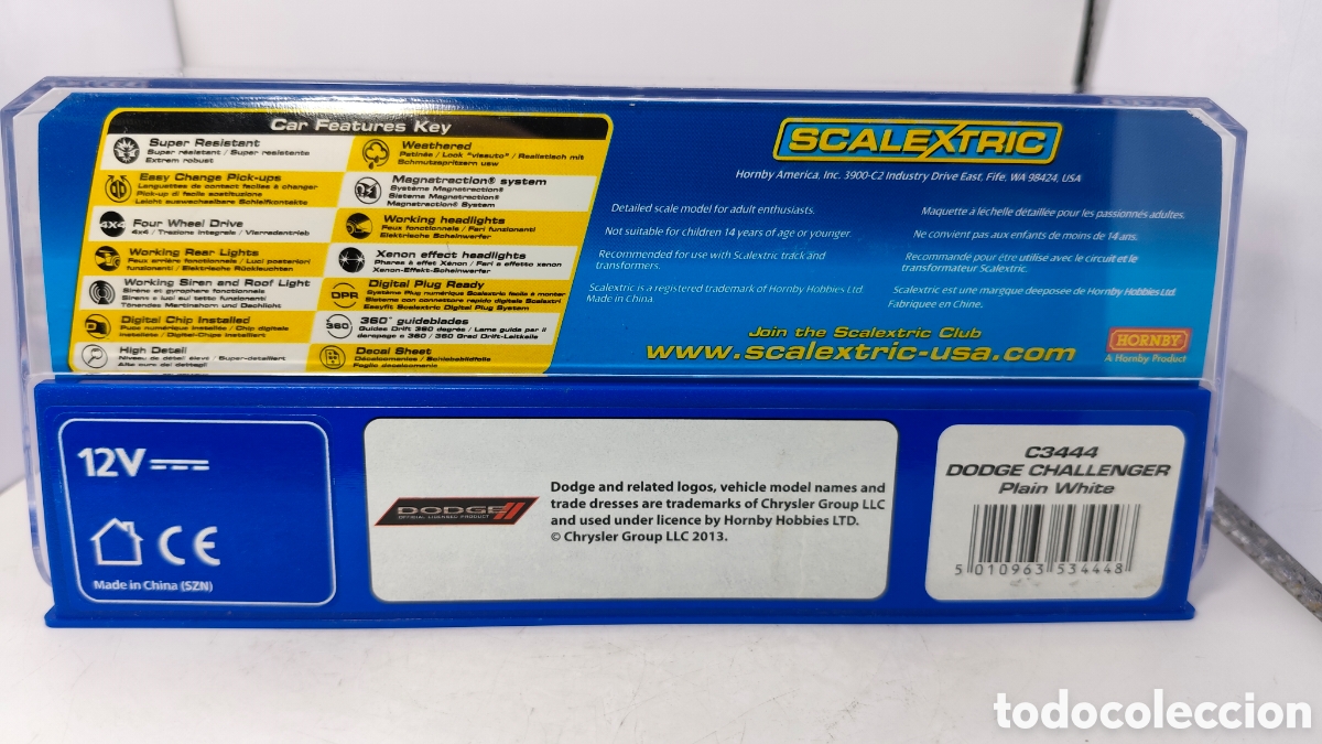 Scalextric: Scalextric UK Dodge Challenger Plain White C3444 - Foto 4