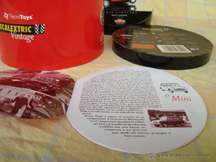 Scalextric: MINI COOPER DE SCALEXTRIC VINTAGE EDICION LIMITADA.COMPLETO - Foto 8