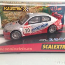 Scalextric: SLOT, SCALEXTRIC 6120,HYUNDAI ACCENT WRC3,Nº10,EFECTO BARRO,ARMIN SCHWARZ, 8º RALLY MONTECARLO 2003