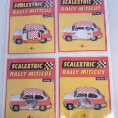 Scalextric: SCALEXTRIC ALTAYA RALLY MÍTICOS SEAT 600 COMPLETO FASCÍCULOS 41-44. Lote 299339078