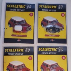 Scalextric: SCALEXTRIC ALTAYA COCHES MÍTICOS MINI COOPER COMPLETO FASCÍCULOS 37-40. Lote 386236124