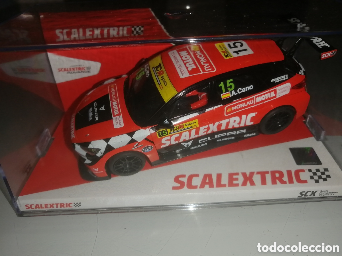 Scalextric: CUPRA LE&Oacute;N COMPETICI&Oacute;N MONLAU DE SCALEXTRIC - Foto 1