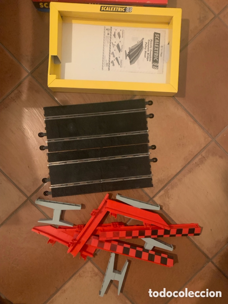 Scalextric: PUENTE COMPLETO SCALEXTRIC TECNITOYS REF 8807 - Foto 5
