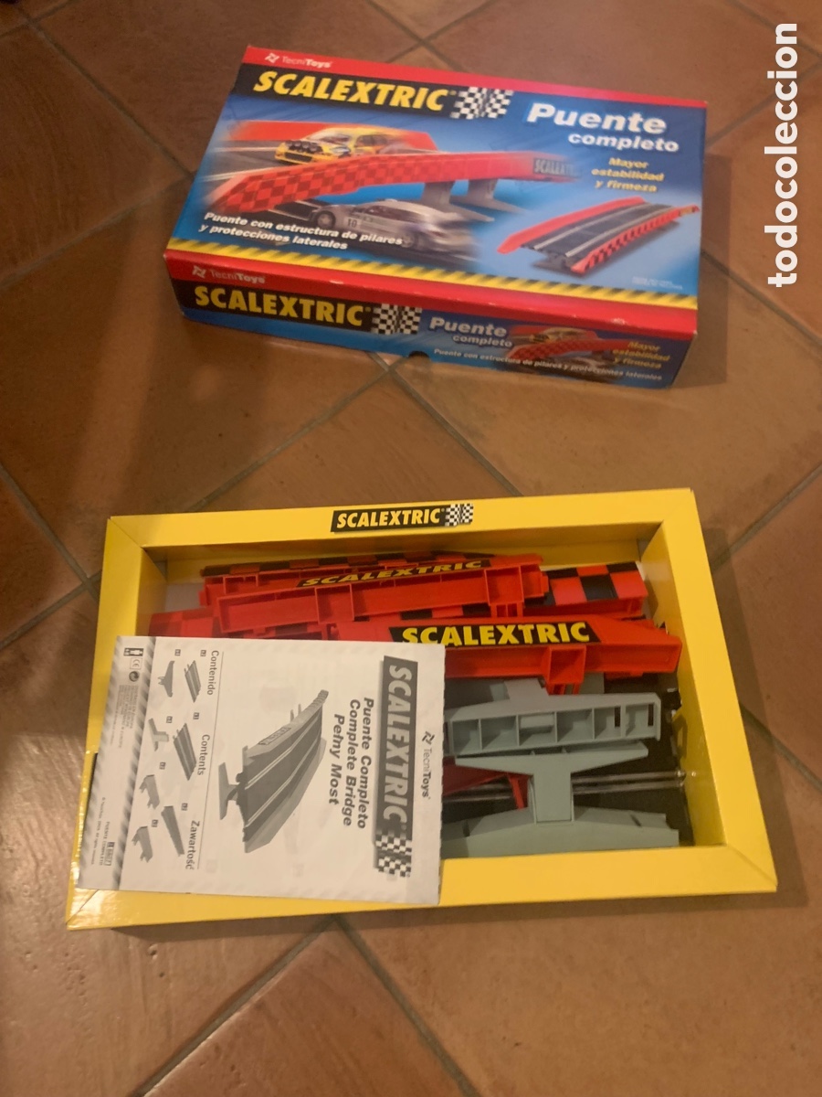 Scalextric: PUENTE COMPLETO SCALEXTRIC TECNITOYS REF 8807 - Foto 8