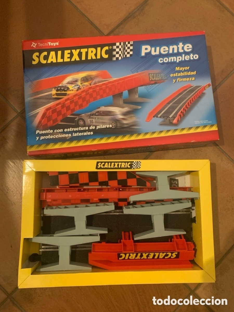 Scalextric: PUENTE COMPLETO SCALEXTRIC TECNITOYS REF 8807 - Foto 1