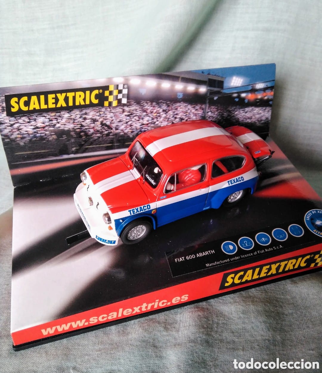Scalextric: Fiat 1000 Scalextric Texaco con luz. - Foto 1