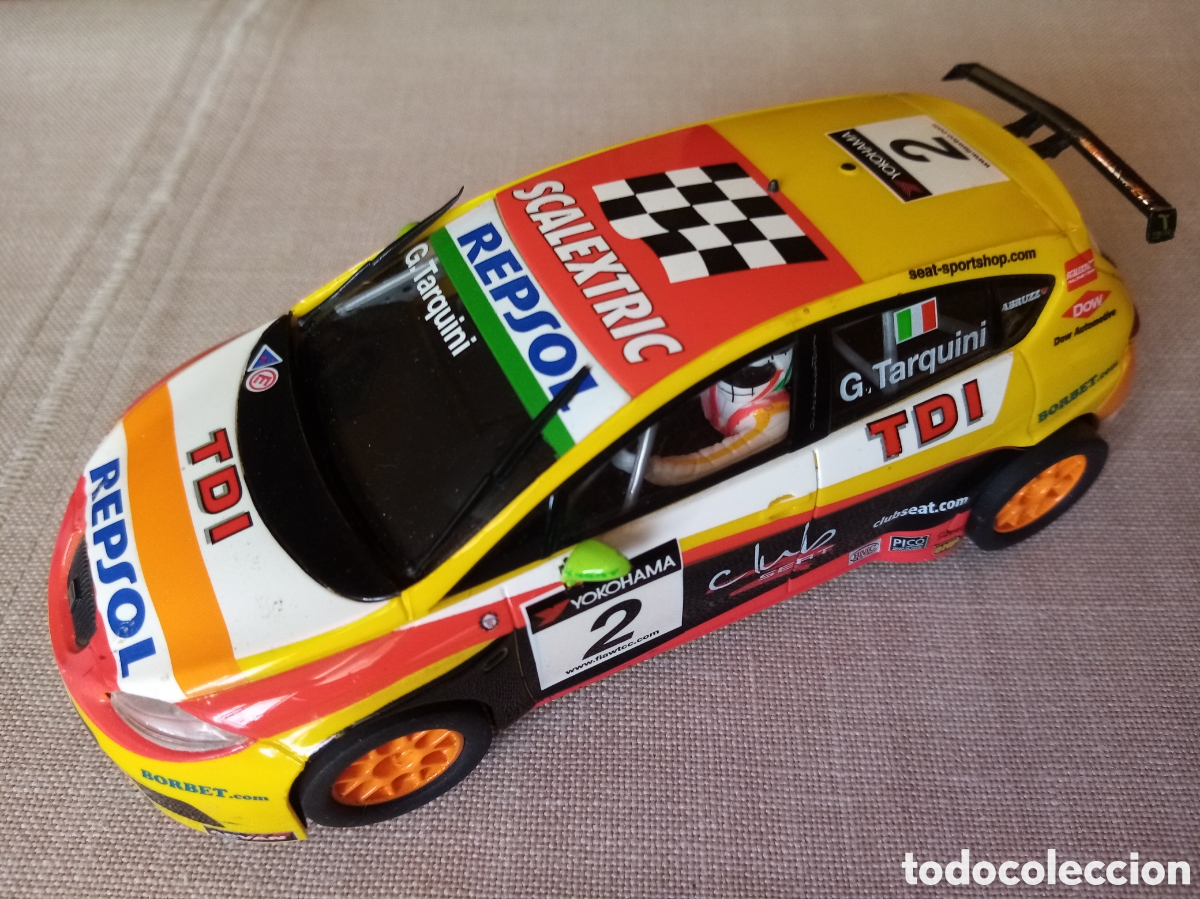 Scalextric: SCALEXTRIC SLOT TECNITOYS SEAT LEON WTCC N&ordm;2 TARQUINI