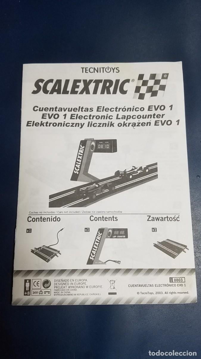 Scalextric: SLOT SCALEXTRIC TECNITOYS MANUAL INSTRUCCIONES CUENTAVUELTAS ELECTR&Oacute;NICO EVO 1