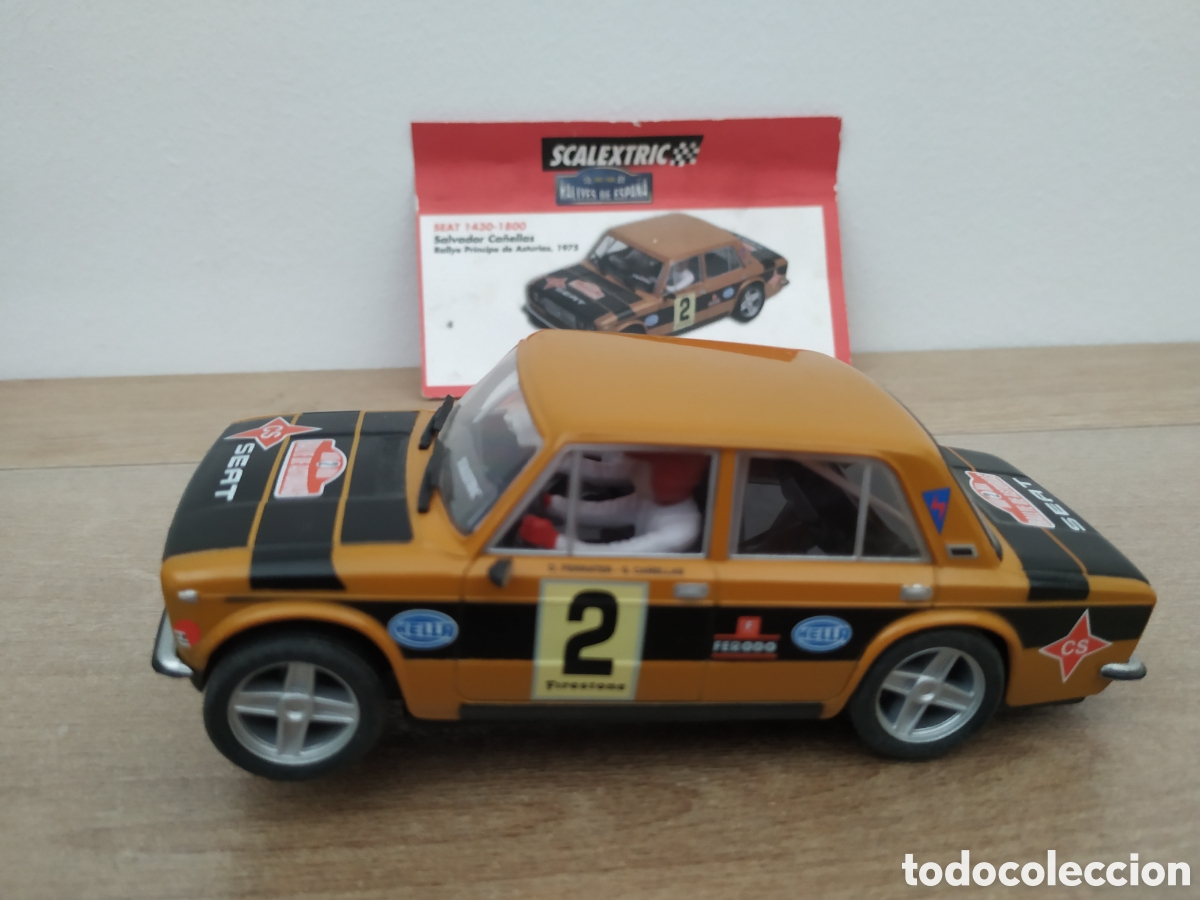 Scalextric: Seat 1430 1800 dorsal n&uacute;mero 2 de Scalextric Tecnitoys con luces y Certificado de Altaya.