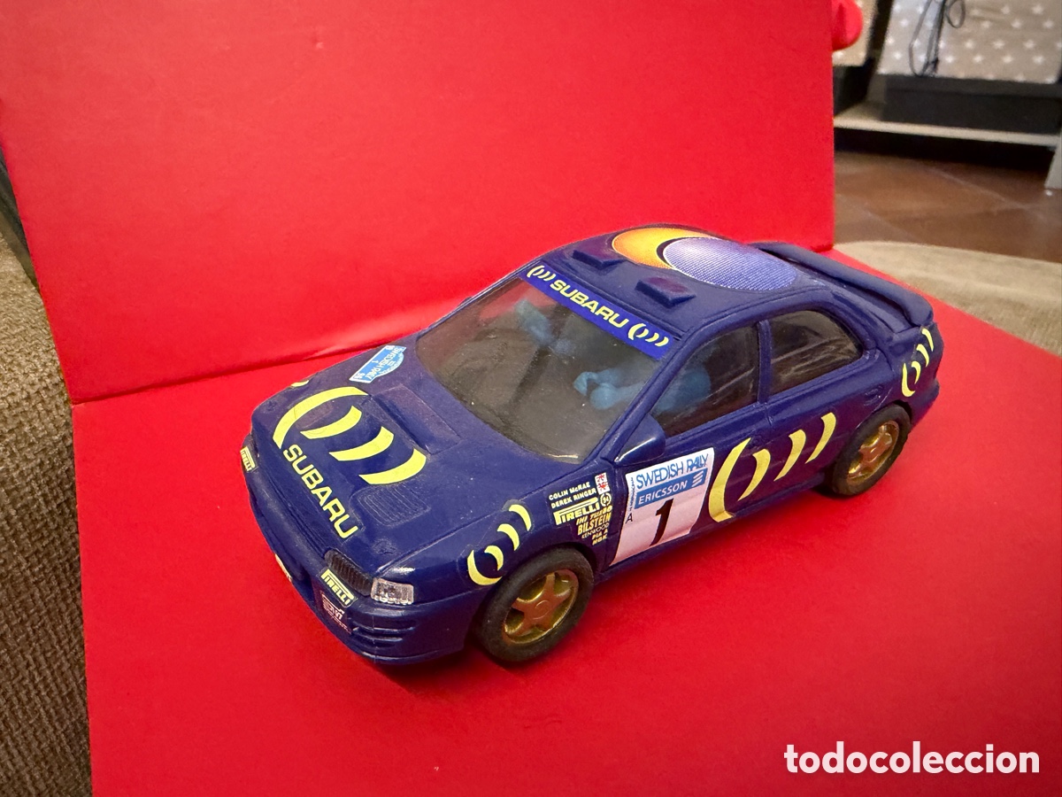 Scalextric: Subaru scalextric n 1 azul sin uso