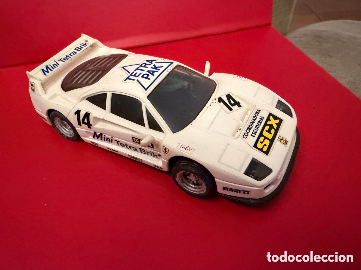 Scalextric: FERRARI F40 TETRA PAK BLANCO N 14 SCX SCALEXTRIC