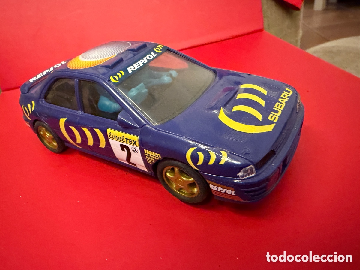 Scalextric: Subaru scalextric n 2 azul REPSOL SCX sin uso