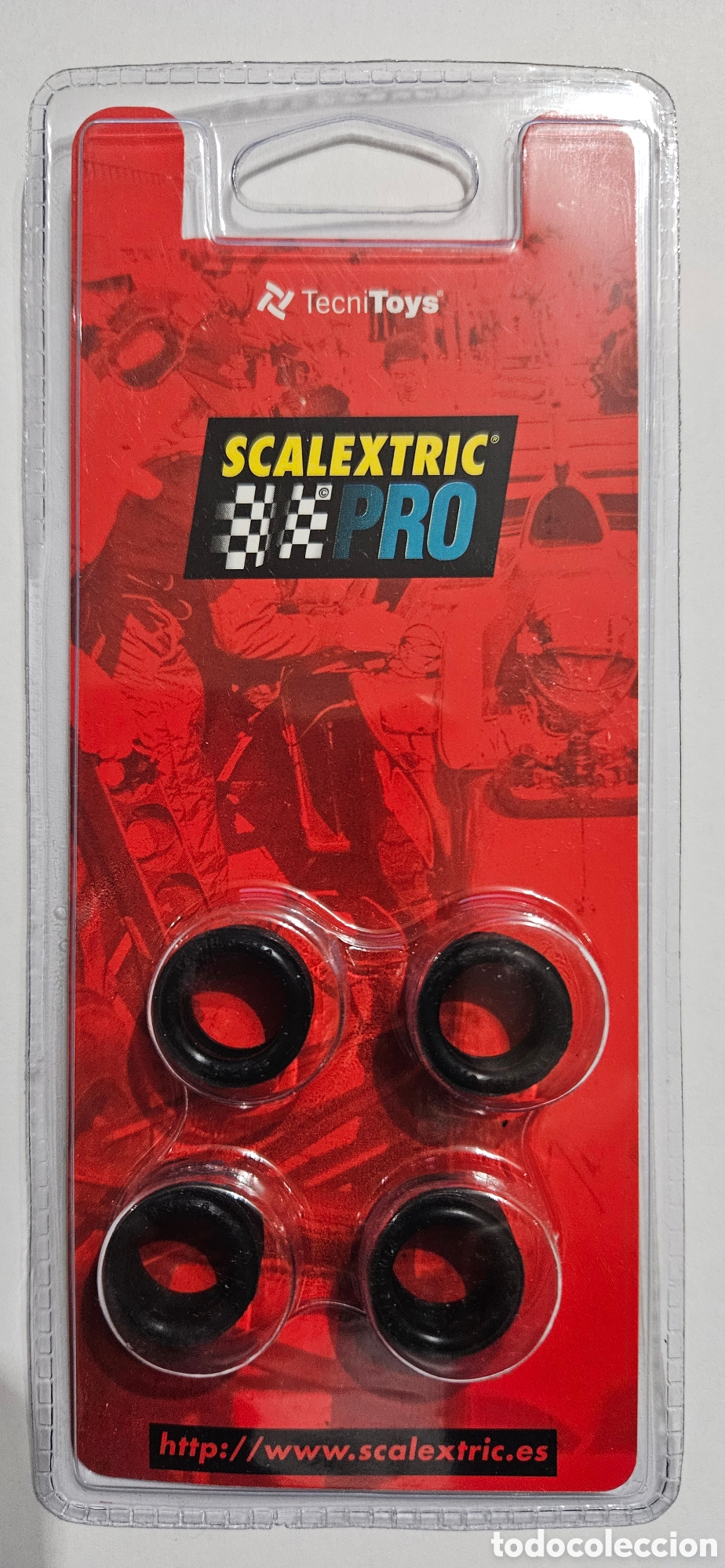 Scalextric: SCALEXTRIC 4X NEUMATICO PRO (18,3 X 9,8 MM) REF. 5003