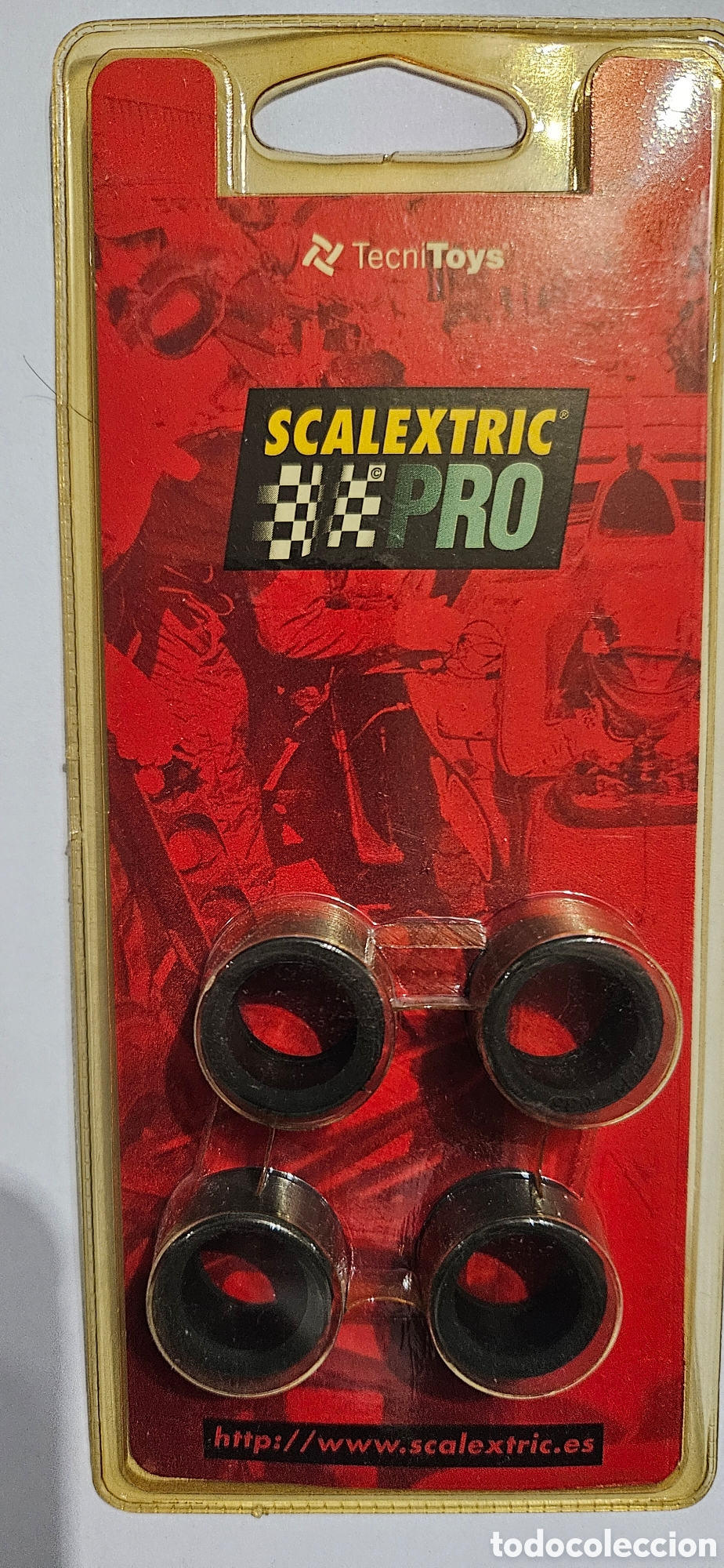 Scalextric: SCALEXTRIC 4X NEUMATICO PRO (21 X 12 MM) REF. 5004