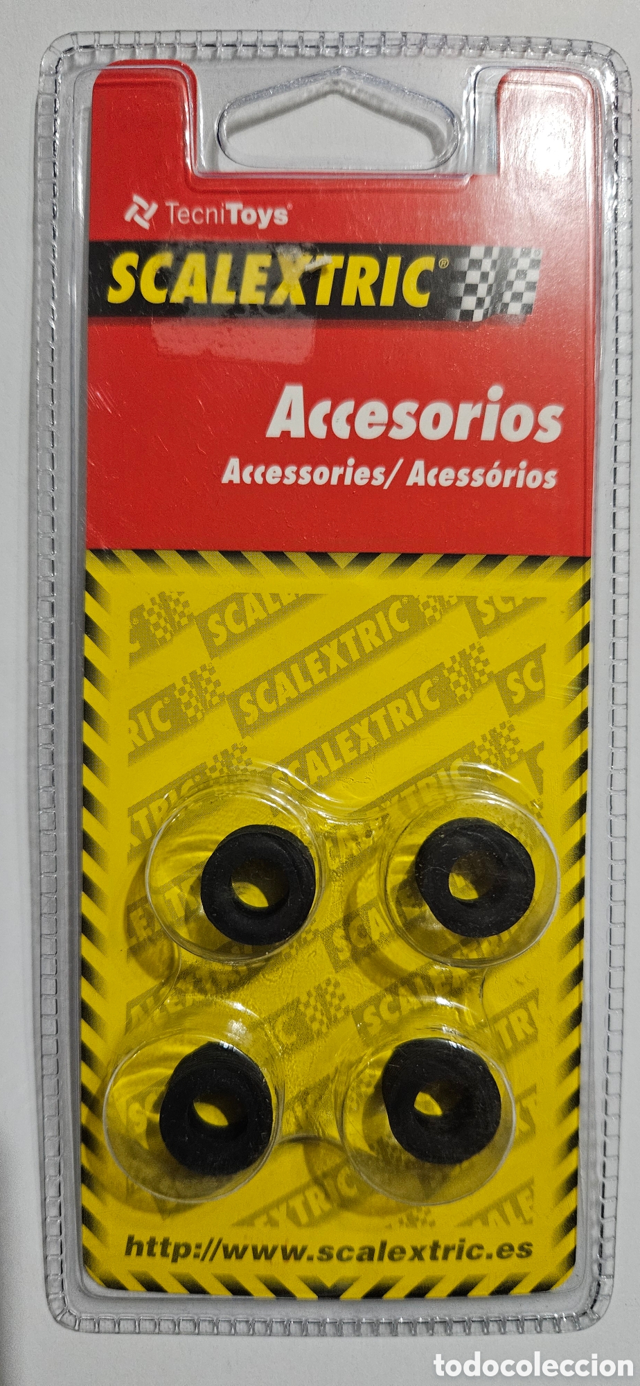 Scalextric: SCALEXTRIC 4X NEUMATICO TIPO 9 (15 X 8 MM) FIAL ABARTH (4) REF. 8848