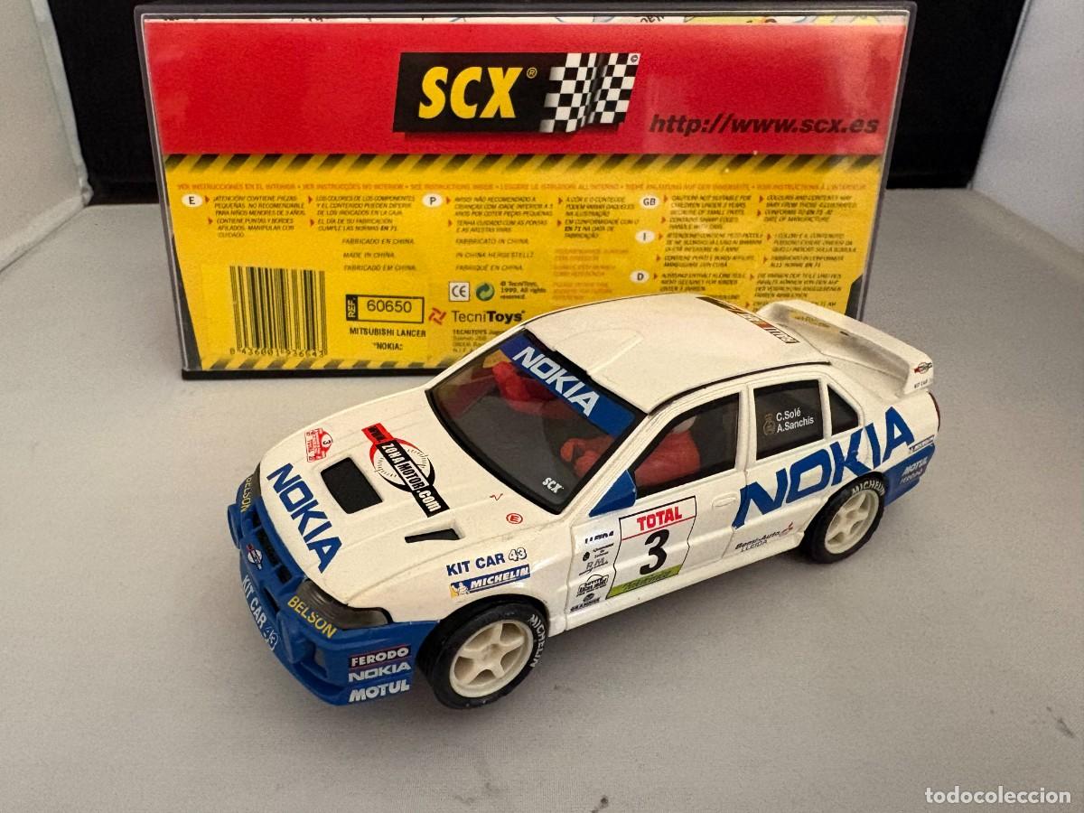 Scalextric: Scalextric-SCX Mitsubishi Lancer Evo Nokia Linares 2000