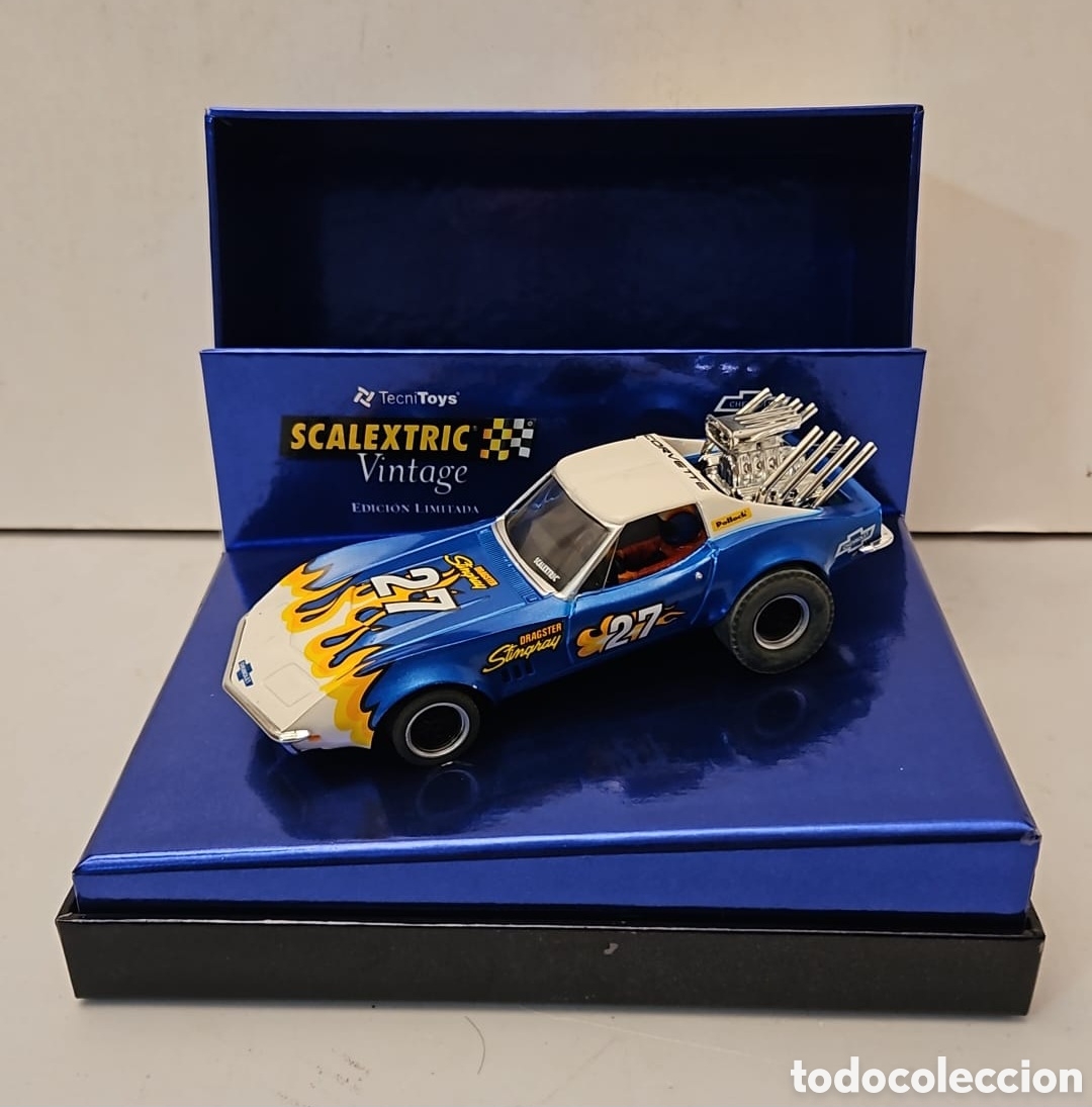 Scalextric: SCALEXTRIC VINTAGE 6118- CHEVROLET CORVETTE EDICI&Oacute;N LIMITADA, NUEVO