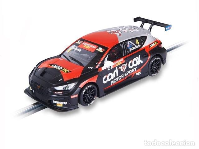 Scalextric: SCALEXTRIC CUPRA LEON COMPETICION #4 CARL COX RACING CLAY RICHARDS U10614S300