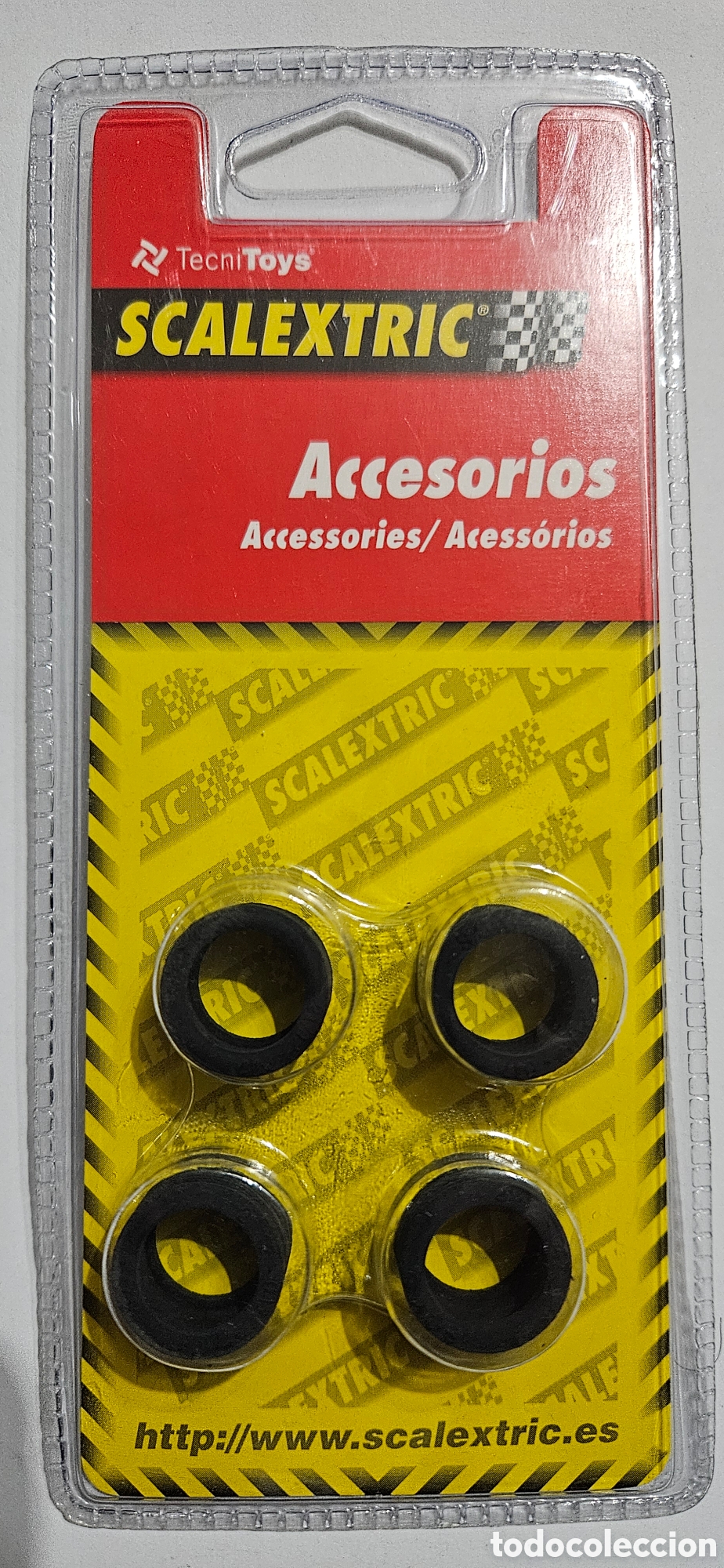 Scalextric: SCALEXTRIC 4X NEUMATICO TIPO 10 (20 X 12 MM) DOME (4) REF. 8855