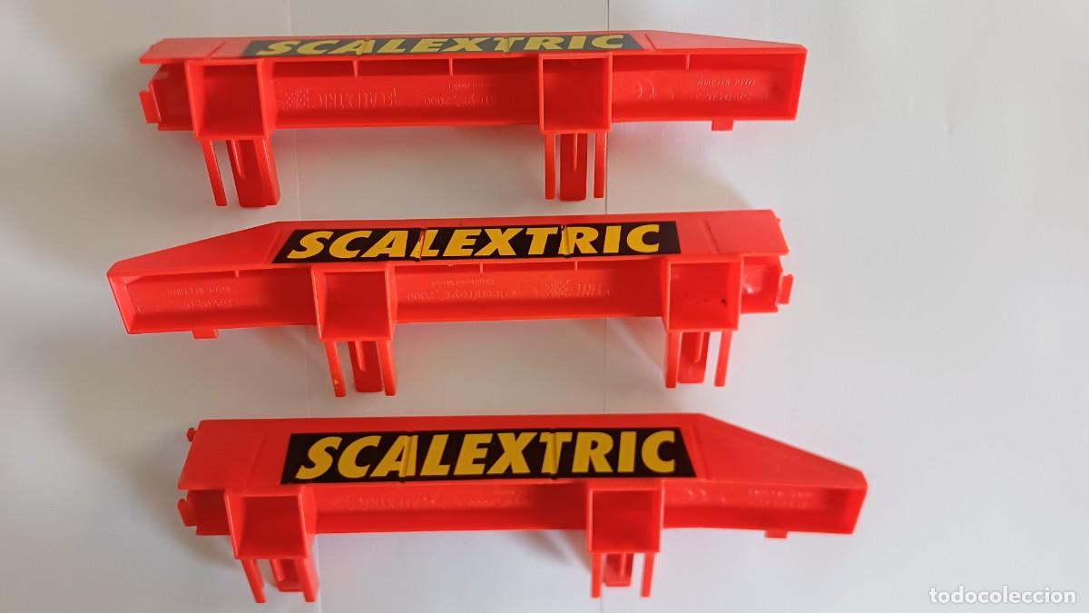 Scalextric: LOTE 3 VALLAS ROJAS SCALEXTRIC FINAL DE PUENTE DE 23 CM.