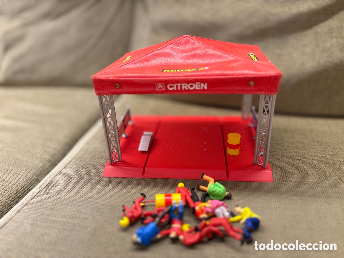 Scalextric: Carpa SCALEXTRIC EXIN CITROEN PUBLICIDAD falta columna