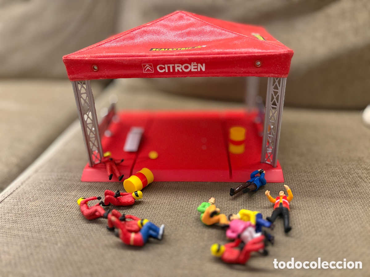 Scalextric: Carpa SCALEXTRIC EXIN CITROEN PUBLICIDAD falta columna