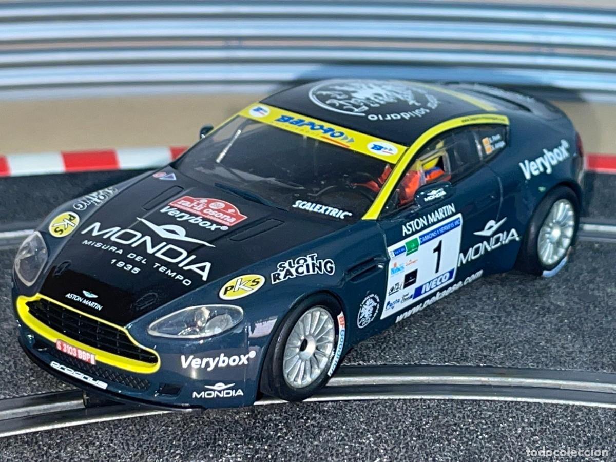 Scalextric: 80- Scalextric SCX Vantage N24 Aston Martin Racing Car 2008 Rally Osona #1 Pons Amigo slot car 1:32