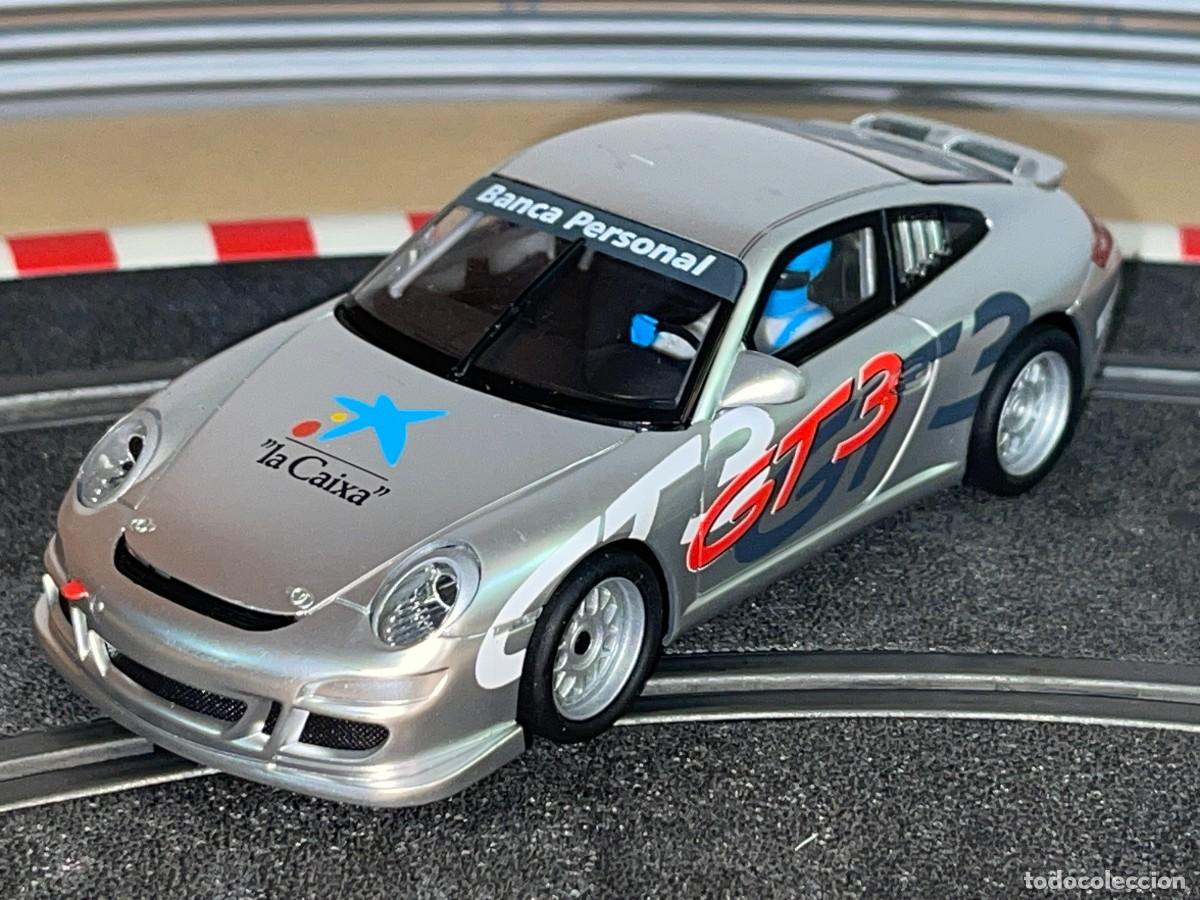 Scalextric: 91- Scalextric SCX PORSCHE 911 GT3 Cup La Caixa EDICION LIMITADA slot 1:32 tecnitoys